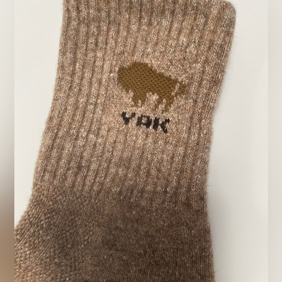 Yak wool blend thermal socks taupe brown 34-36 Mongolia - Picture 3 of 5